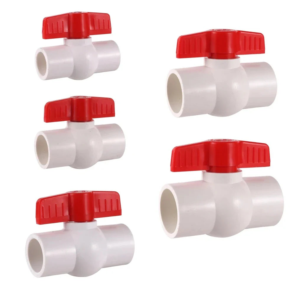 PVC Butterfly Ball Valve 20–60mm | Garden & Aquarium Pipe Fitting