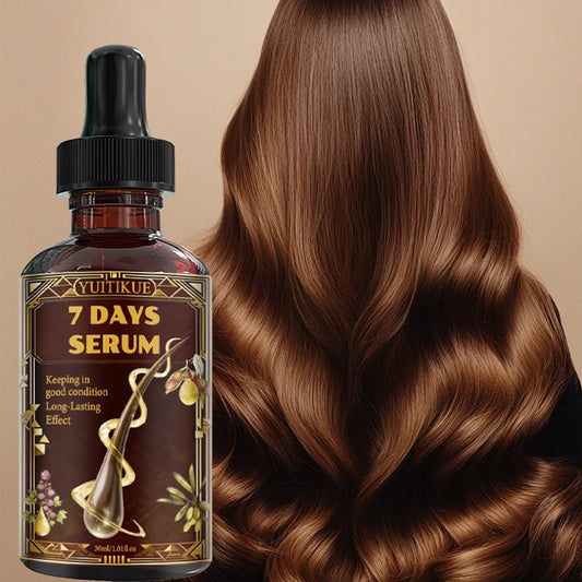 YUITIKUE 7 Days Hair Serum | Natural Plant Extracts Blend | For Long-Lasting Hair Condition & Gentle Daily Nourishment Care 30ml Peaceful Pleasures Health and Wellness