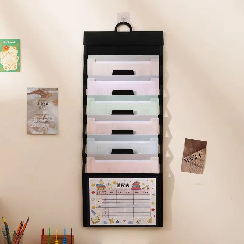 A4 Gradient 6-Pocket Expandable File Folder | Document Organizer