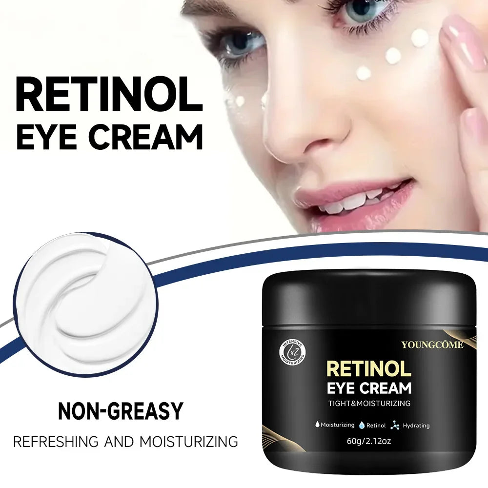 YOUNGCOME Retinol Eye Cream – Fine Lines & Wrinkles 1.6/2.21oz