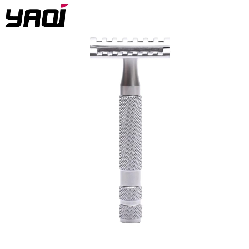 2026 Flash Sale YAQI KNIGHT-HELMET razor Head Stainless Steel Handle DE Safety Razor for Men Peaceful Pleasures Health and Wellness RAMC1905-2