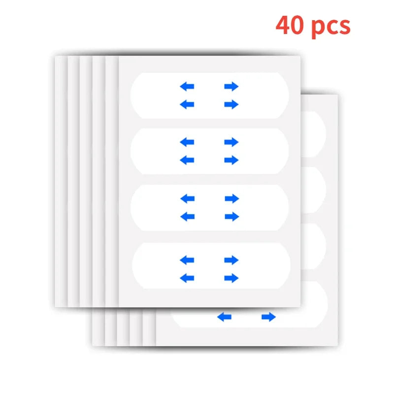 40-120PCS V-Shape Face Wrinkle Sagging Skin Adhesive Tape Lifting Face Stickers Invisible Transparent Thin Face Patche Lift Tool Peaceful Pleasures Health and Wellness 40 pcs stickers