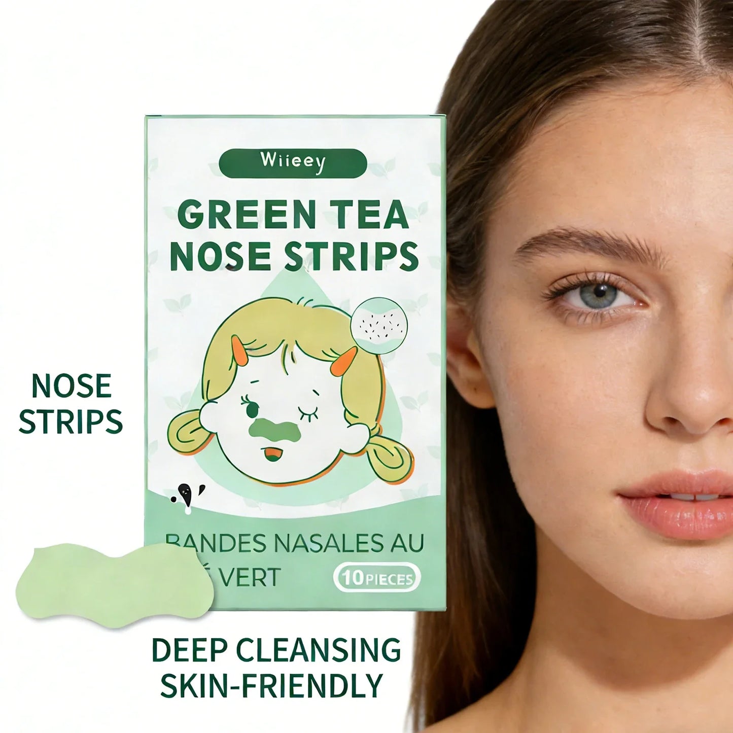 Blackhead Removal Nose Strips – Deep Cleanse & Moisturize 10 Pack