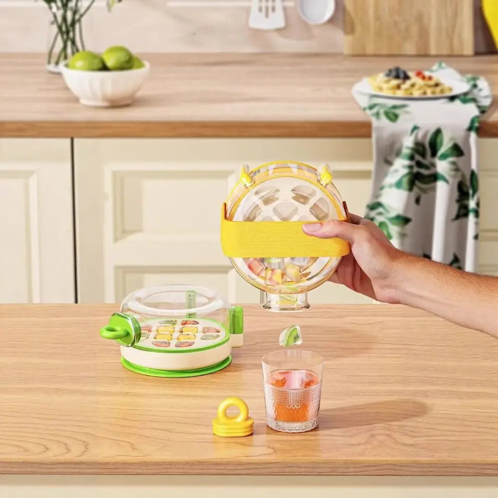 Food Storage Plastic Ice King Cup Heat Relief Press Mechanism Ice Making Box Summer Design Ice Storage Box Kitchenware Peaceful Pleasures Health and Wellness