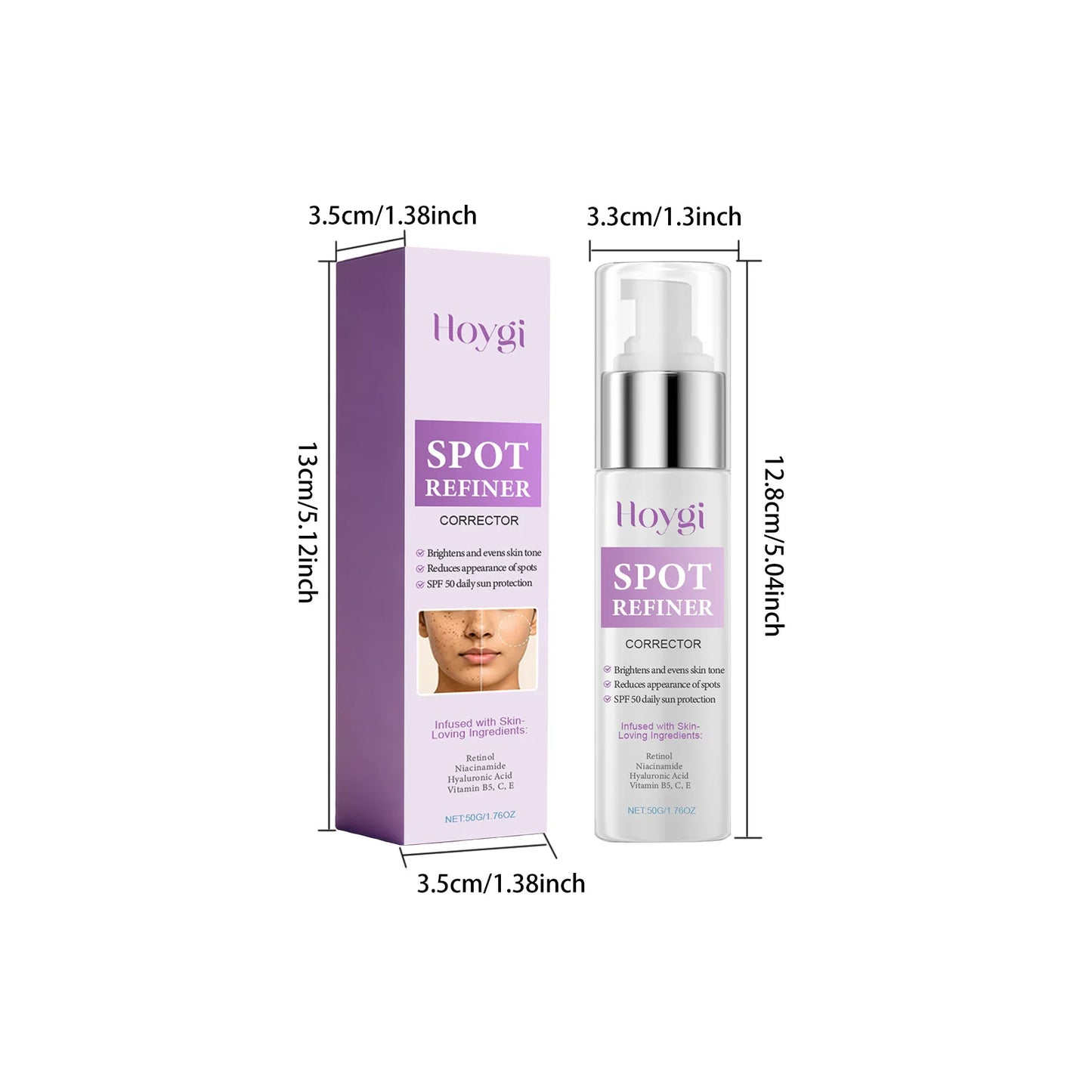 Dark Spot Corrector SPF Cream – Vitamin C, Niacinamide & Retinol