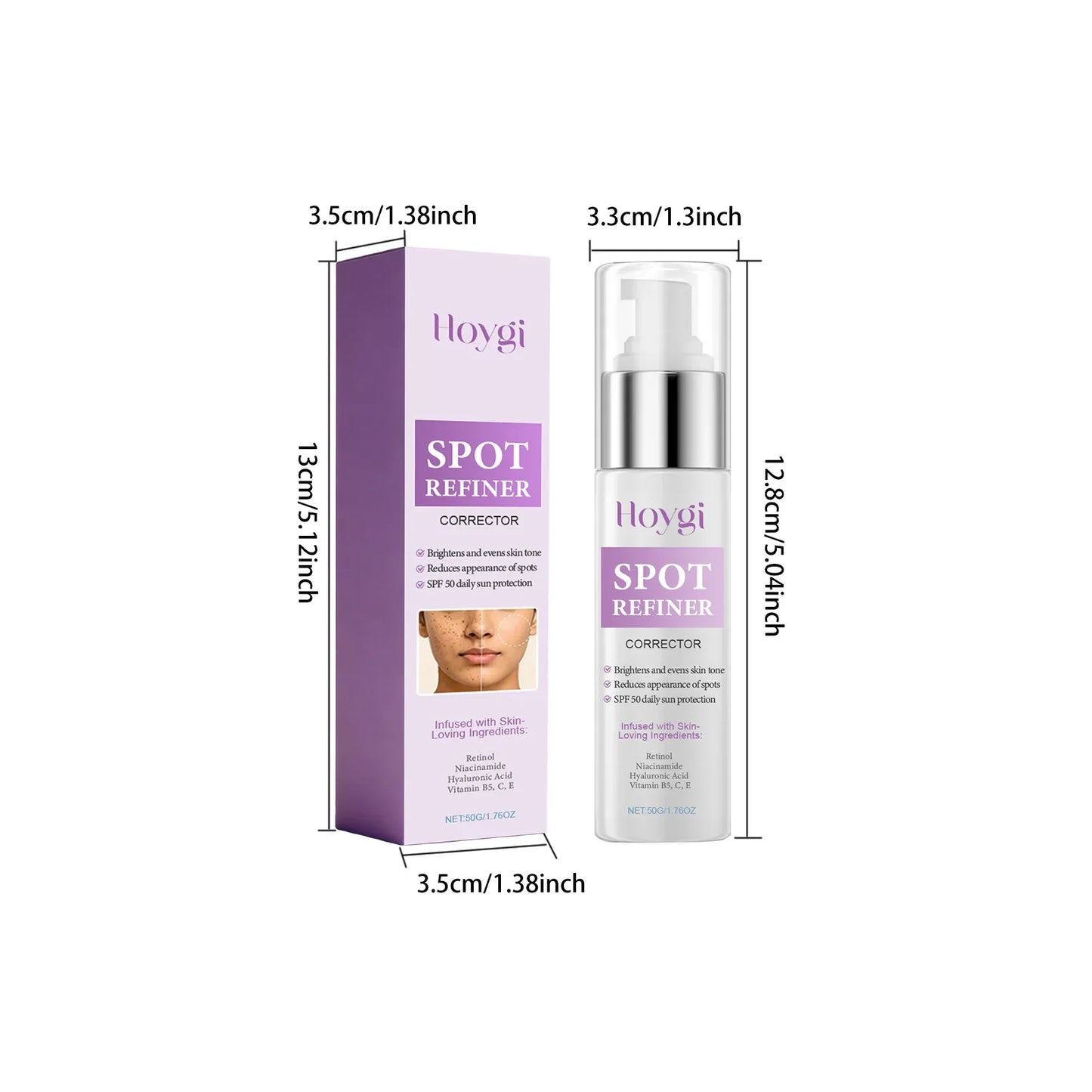 Hoygi Dark Spot Corrector SPF Cream – Vitamin C & Retinol