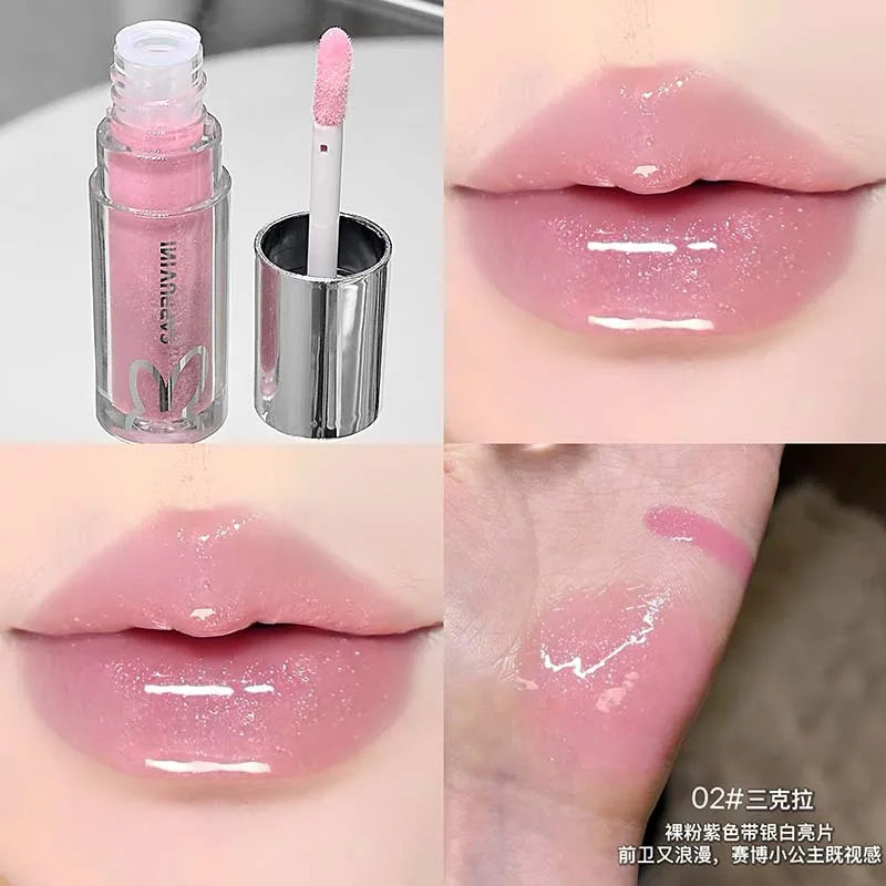 Cappuvini Shimmer Lip Gloss – Moisturizing Plumping Jelly Glitter