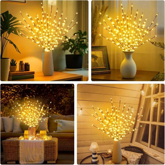 LED Tree Branch Fairy String Lights – Battery Powered Vase Filler Fairy String Lights Peaceful Pleasures Health and Wellness