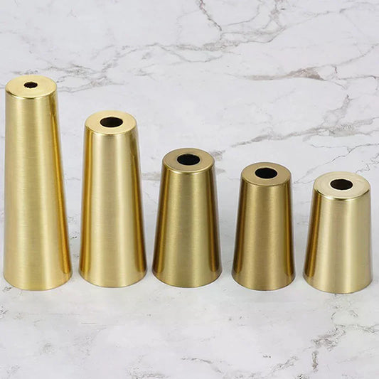 Brushed Brass Furniture Leg Cap Cover | Table & Chair Protector Furniture Leg Cap Peaceful Pleasures Health and Wellness