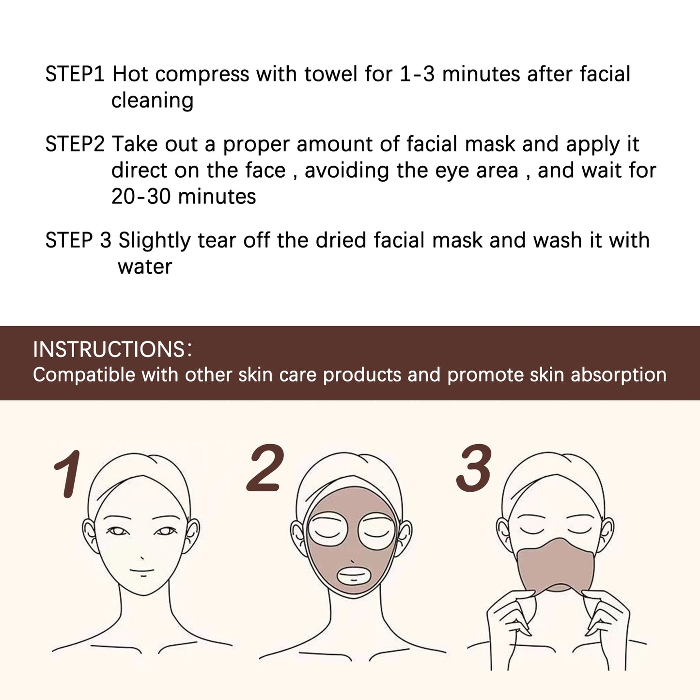 Firming Brighten Facial Peel-Off Mask Reduce Melanin Production Improve Dullness Deep Nourish Skin Moisturiz Sleep Facial Mask Peaceful Pleasures Health and Wellness