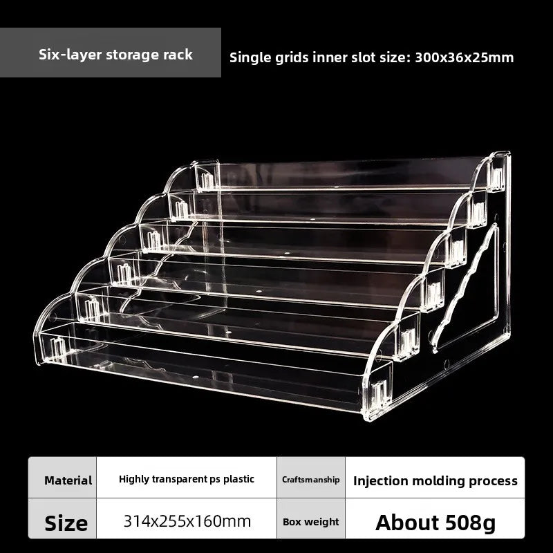 Transparent Multi-Layer Cosmetics Display Stand & Storage Rack