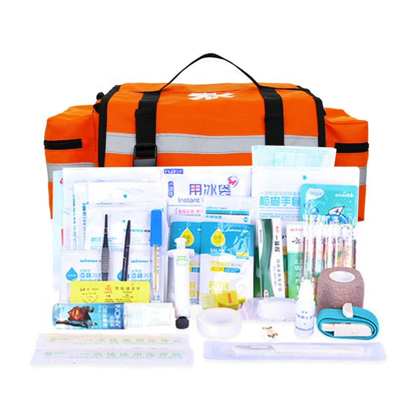 Empty First Aid Kits Medical Emergency Camping Bags Survival Kit Self Defense Complete Professional Nursing Large Set Bag Peaceful Pleasures Health and Wellness