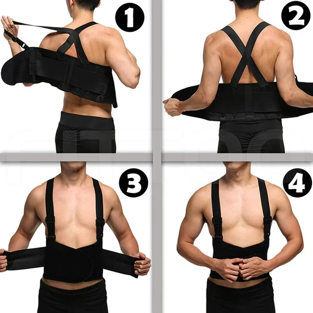 1PCS Lumbar Back Support Belt for Men & Women - Lower Back Pain Relief & Heavy Lifting Support for Work, Warehouse, Moving Peaceful Pleasures Health and Wellness