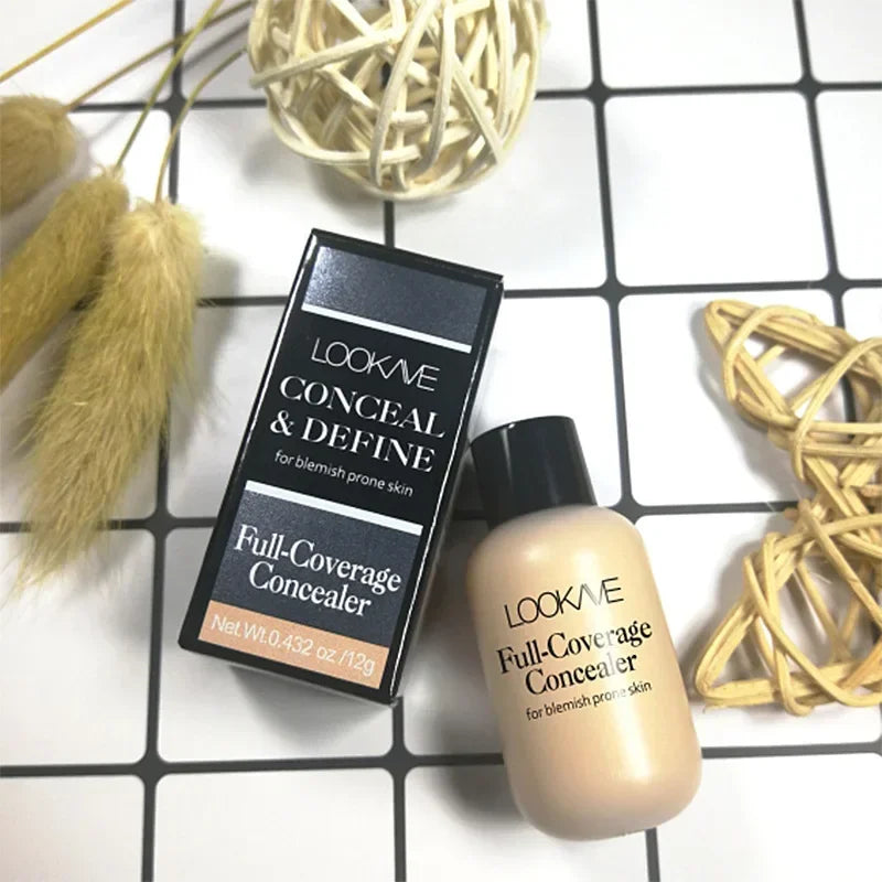Full Coverage Waterproof Liquid Concealer Foundation Cream