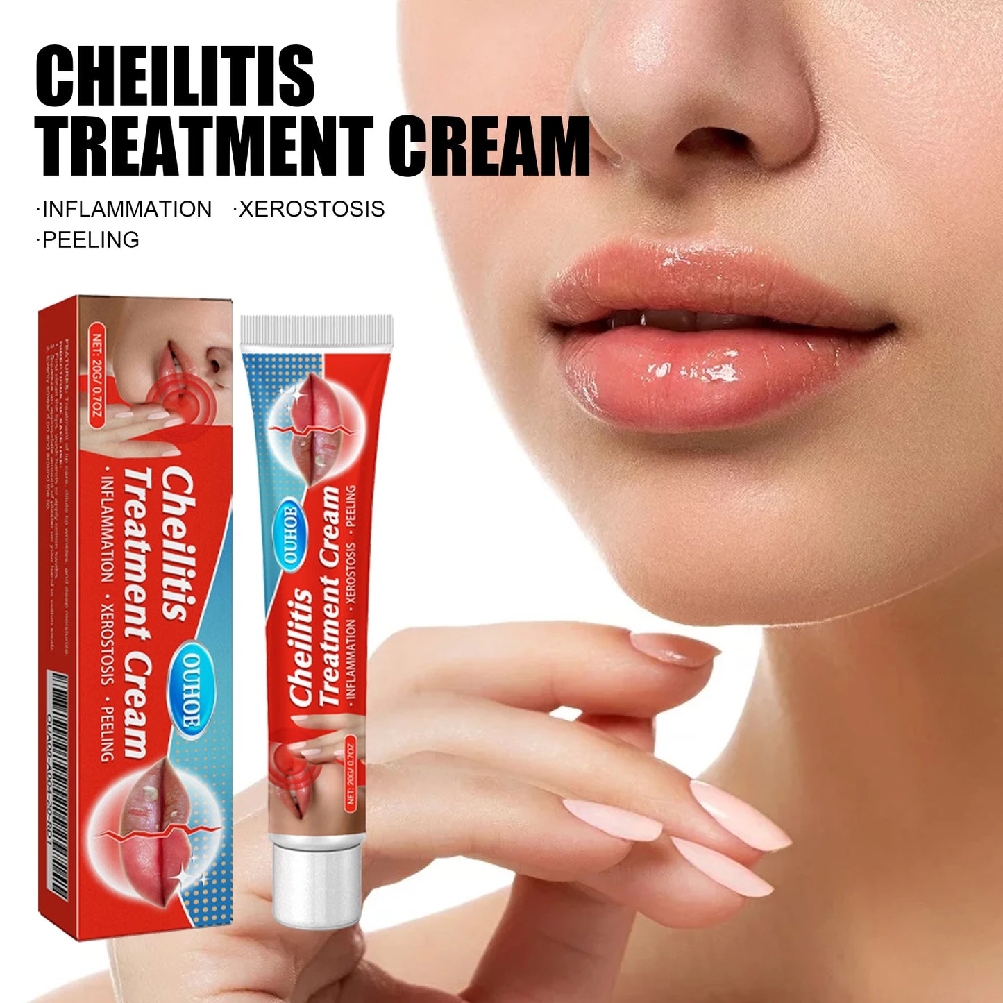 OUHOE Lip Repair Balm Lip moisturizing and hydrating chapped and cracked to prevent dryness and lighten lip lines care balm Peaceful Pleasures Health and Wellness