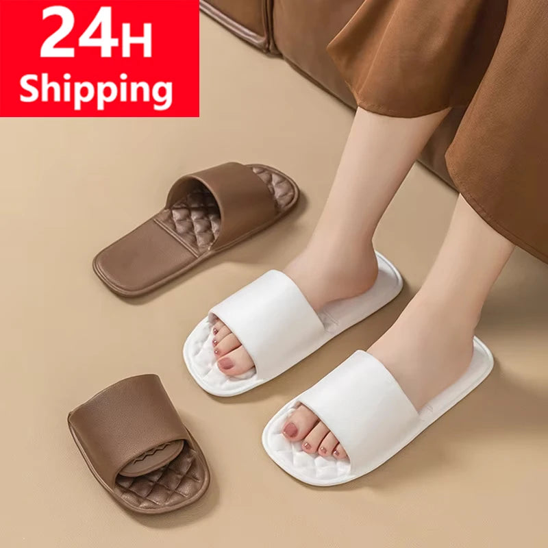 Women's Foldable Travel Slippers – Anti-Slip Washable Bath Slides
