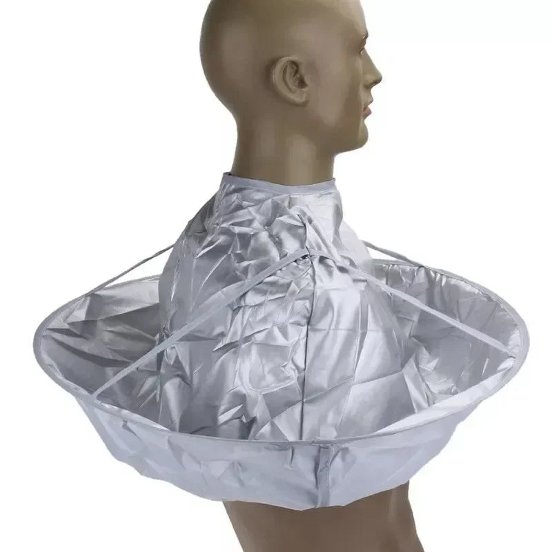 Hair Cut Umbrella Capes Haircut Cloak Cloth Hair Dye Three-Dimensional Breathable Household Haircut Cloak Foldable Haircut Tool Peaceful Pleasures Health and Wellness