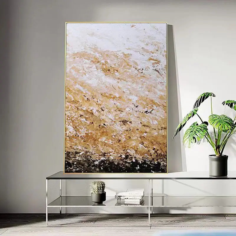 Custom High Quality Abstract Oil Painting Hand Painted Canvas Poster Modern Wall Art Living Room Bedroom Decorative Painting Peaceful Pleasures Health and Wellness No frame 100cmx150cm