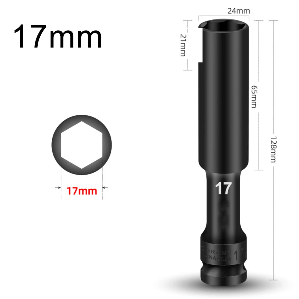 1 Drive Deep Impact Hex Socket Extra Bolt Nut Driver Bit 8- Spanner