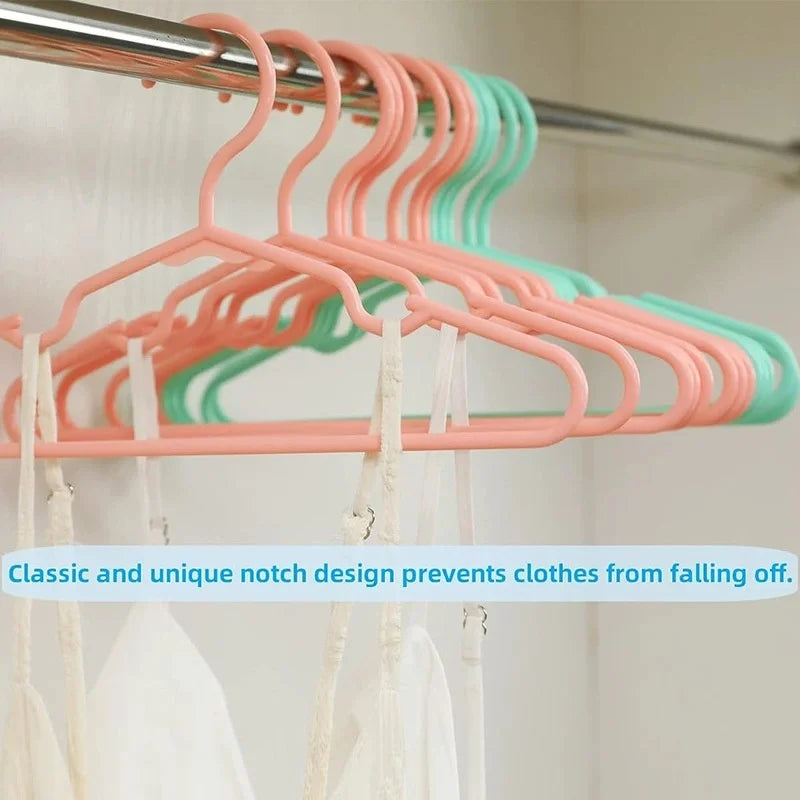 Non-Slip Plastic Clothes Hangers | Space Saving Heavy Duty Clothes Hangers Peaceful Pleasures Health and Wellness