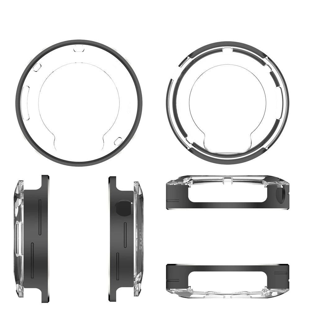 Metal Case For CMF BY NOTHING Watch Pro 3 Smartwatch Minimalist Design With Scratch And Impact Resistance Peaceful Pleasures Health and Wellness black