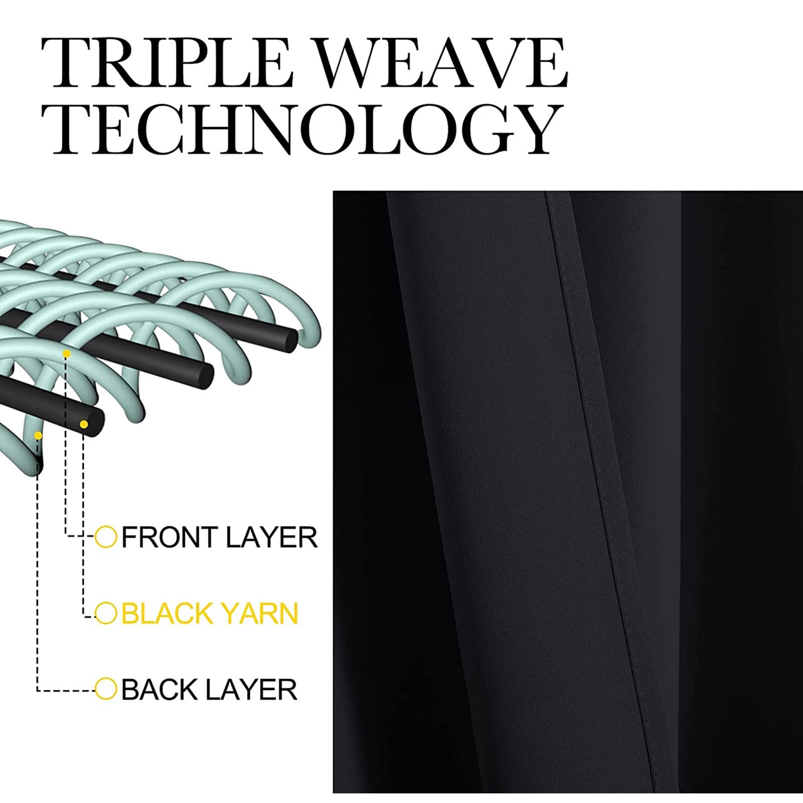 Blackout Curtains for Bedroom Thermal Top Tape Blackout Curtain Drapes for Home Room Light Blocking Darkening Window Treatment Peaceful Pleasures Health and Wellness