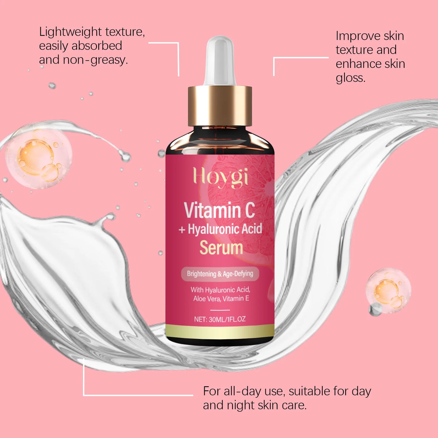Vitamin C Serum with Hyaluronic Acid – Brighten & Firm 30ml
