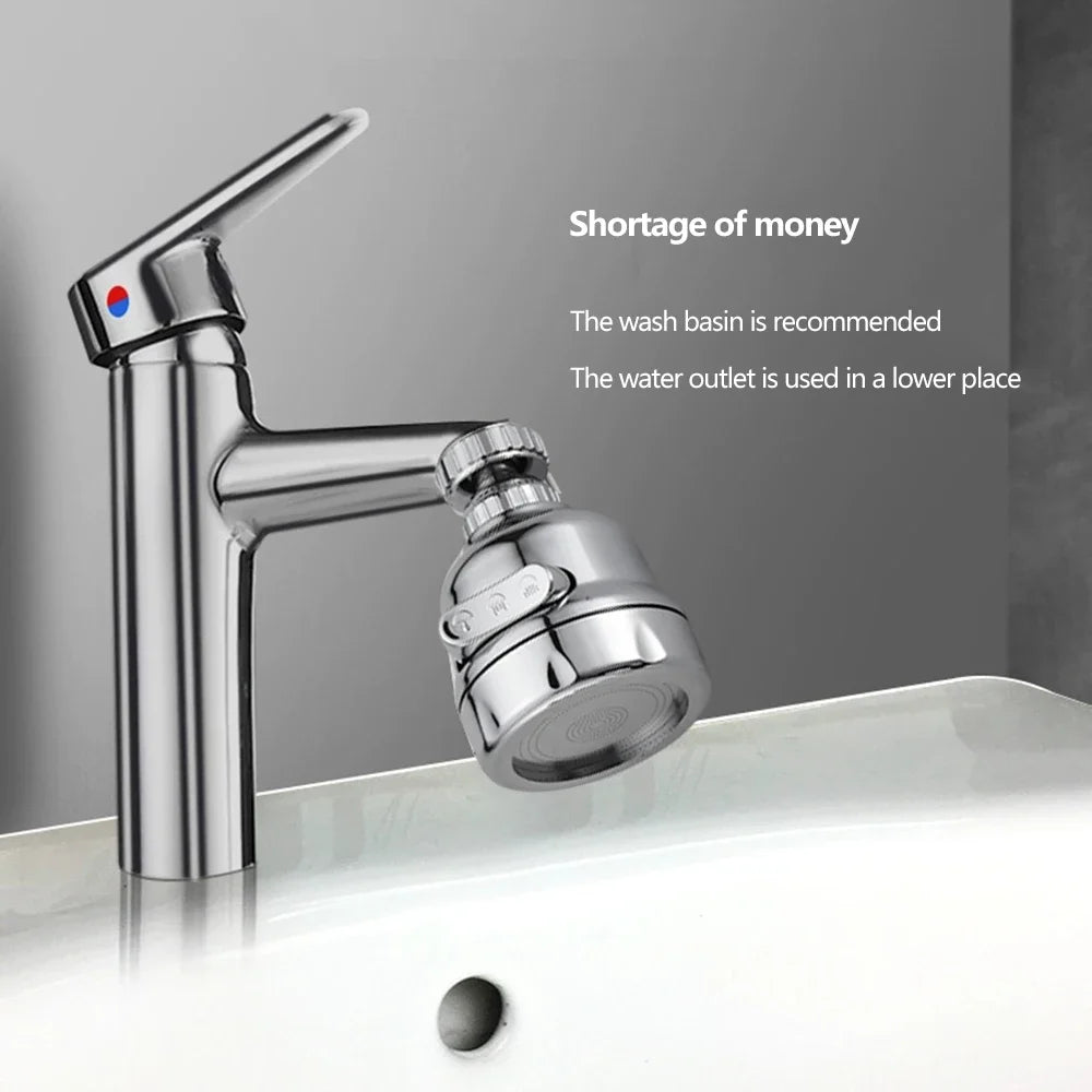 360 Degree Swivel Kitchen Faucet Aerator Adjustable Dual Mode Sprayer Filter Diffuser Water Saving Nozzle Faucet Connector Peaceful Pleasures Health and Wellness