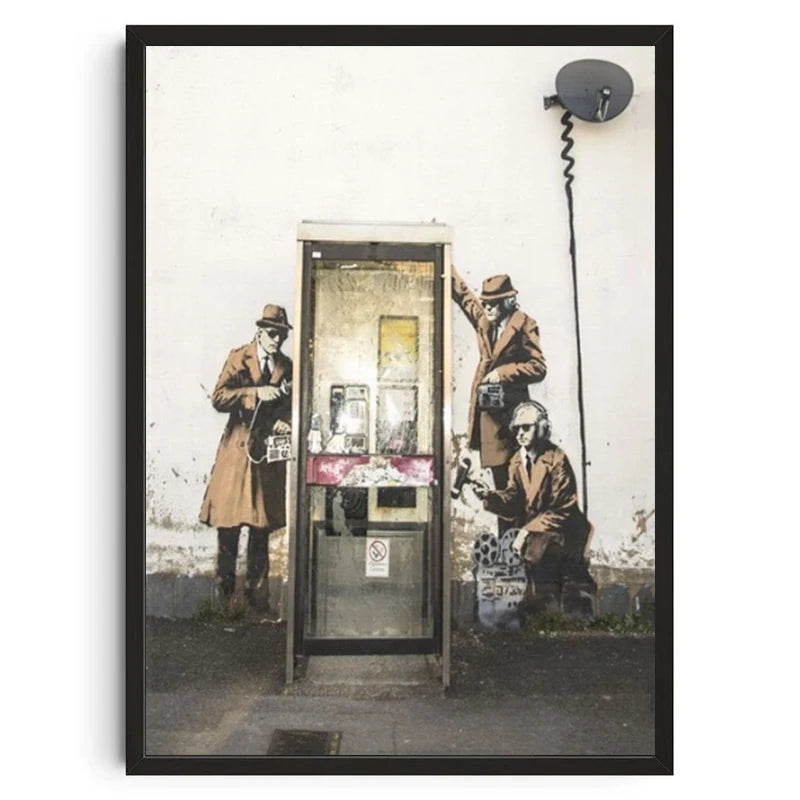 Banksy Graffiti Canvas Wall Art Print | Unframed Home Decor