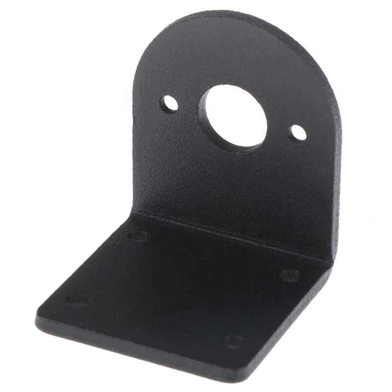 New Motor Bracket 550/545/555 DC Motor Black L Shape Aluminum Alloy Fixed Support Mounting Bracket Peaceful Pleasures Health and Wellness