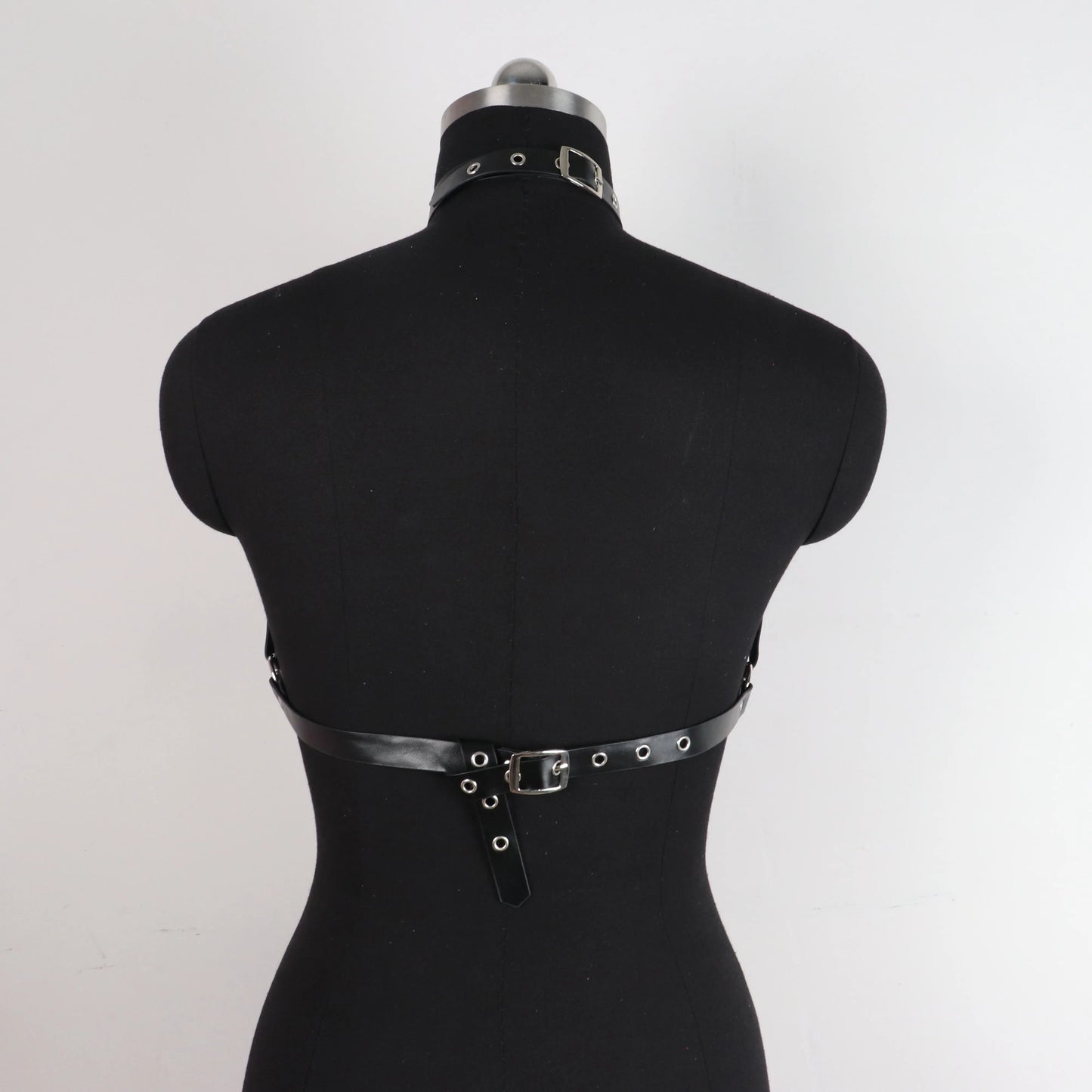 Fashion Trend Belt Women Red Gothic Handmade PU Leather Harness Belts