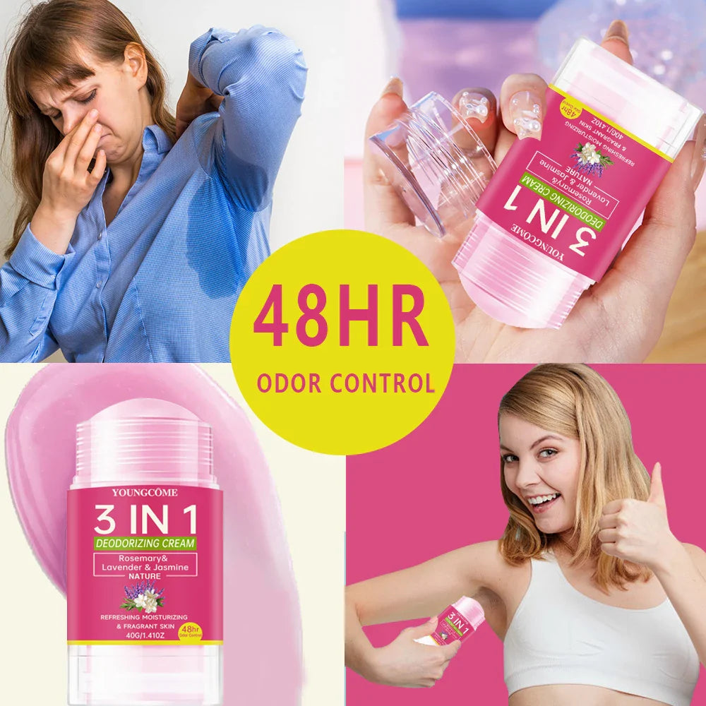 YOUNGCOME 3-in-1 Deodorizing Cream | Long-Lasting Fragrance Balm