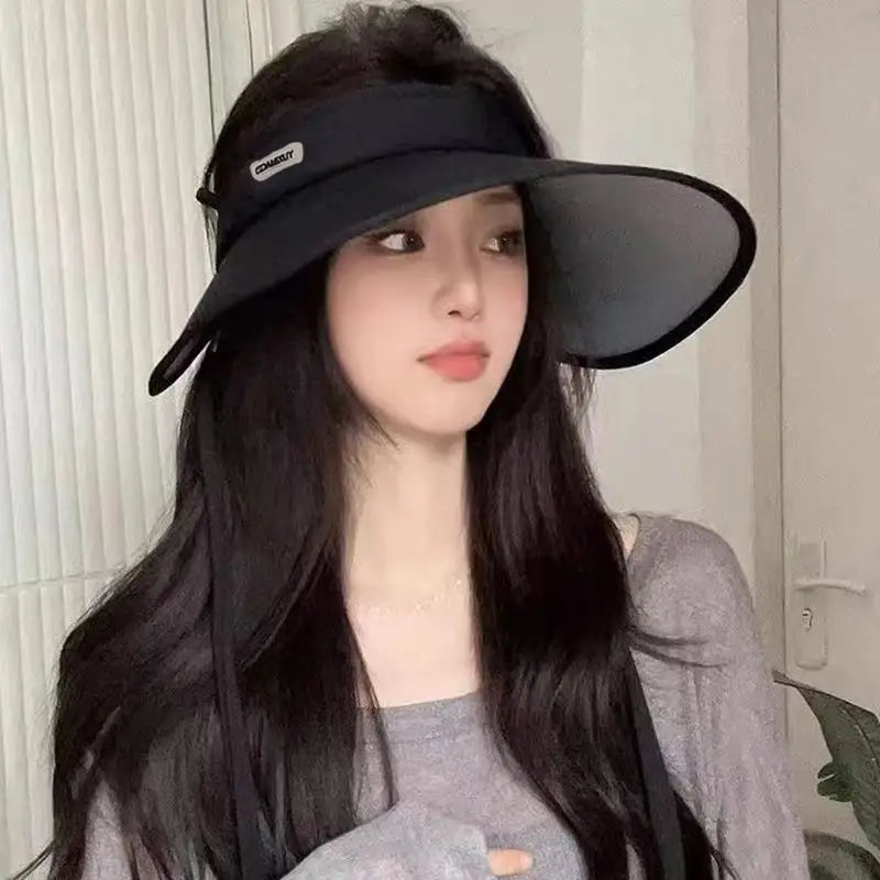 Women's Wide Brim Foldable Sun Hat – UV Protection Beach Cap