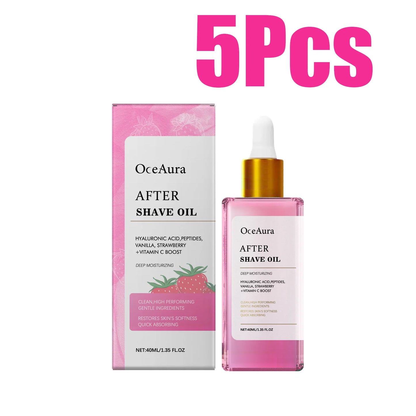 Strawberry After Shave Oil – Soothing, Moisturizing, Non-Greasy