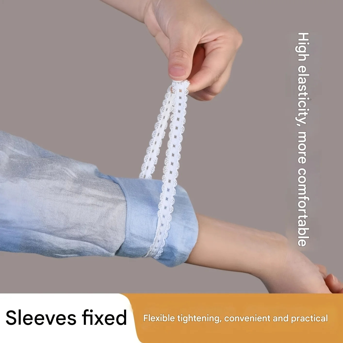 Shirt Sleeve Holders No-drill Adjustable Elastic Band Shorten Length