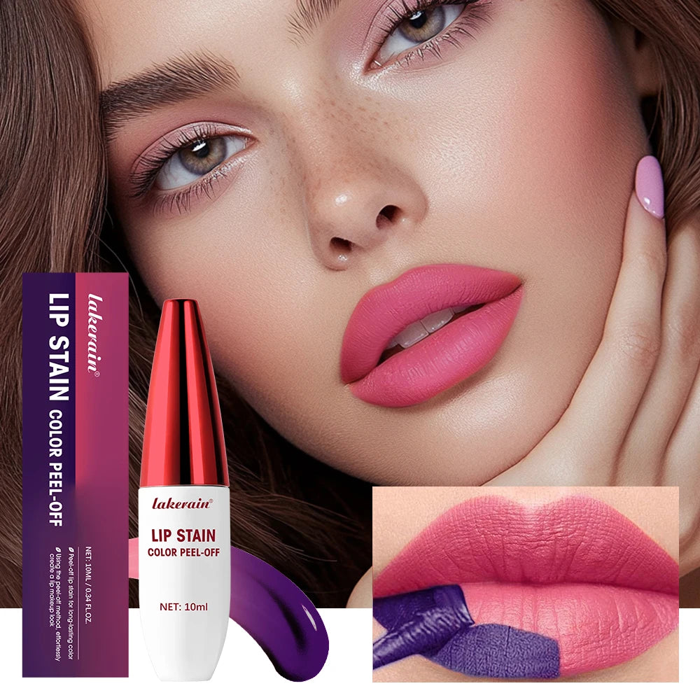 3 Colors Lip Stain Color Peel-Off Stick Set Long-lasting Waterproof Pink Liquid Lip Gloss No Fading And Non-stick Cup Lip Gloss Peaceful Pleasures Health and Wellness