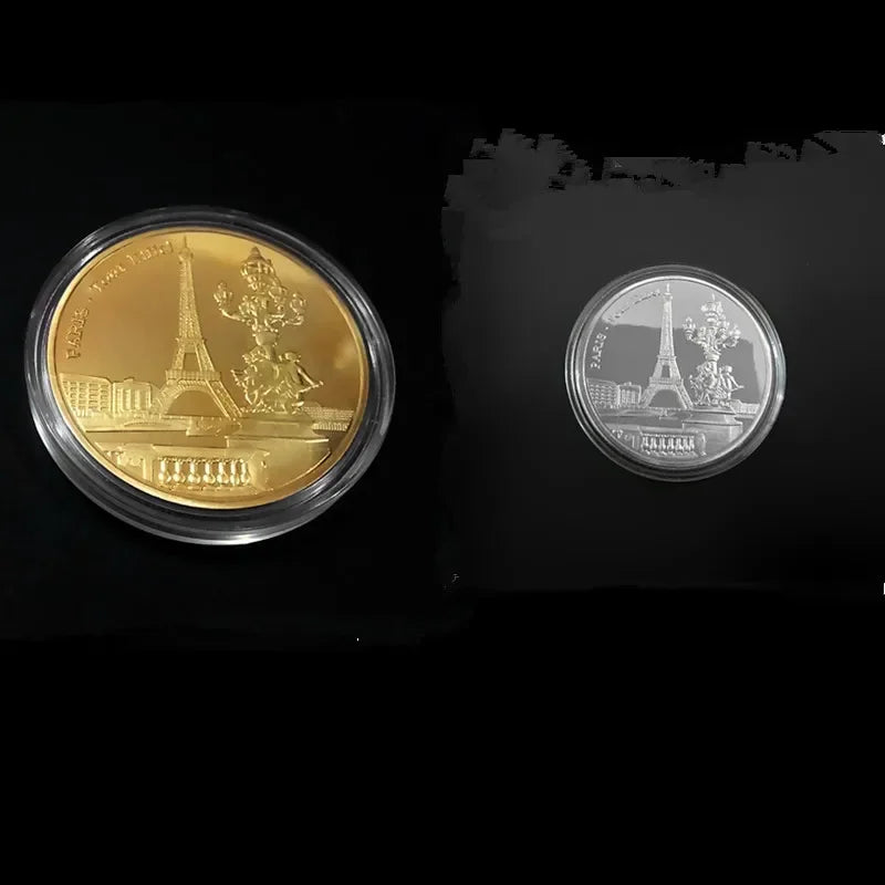 Paris Eiffel Tower Commemorative Coin – Metal Travel Keepsake