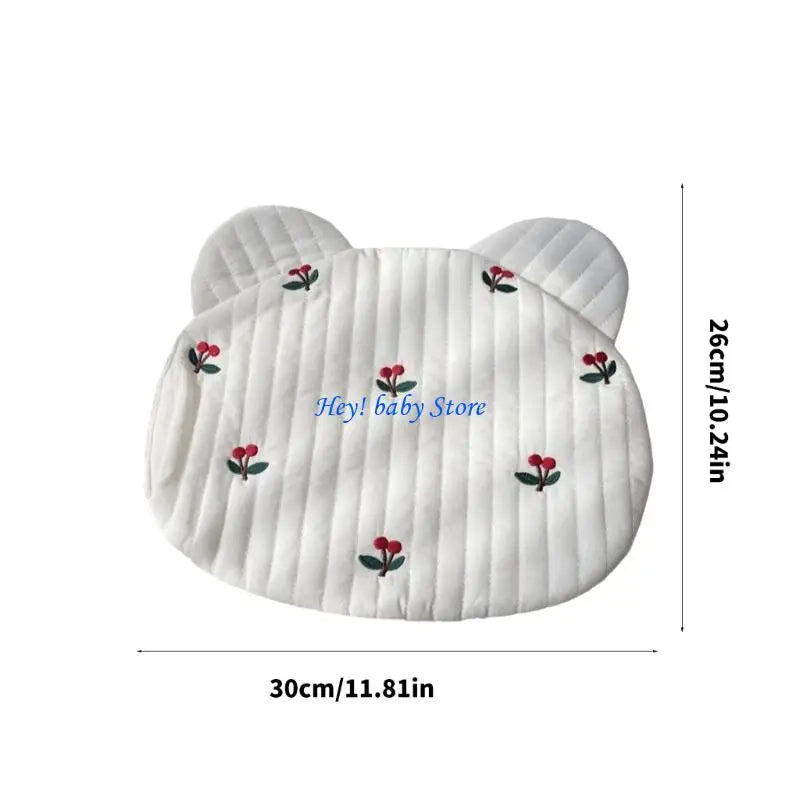 Cartoon Flower Baby Pillow – Soft Cotton Headrest for 0–6 Years