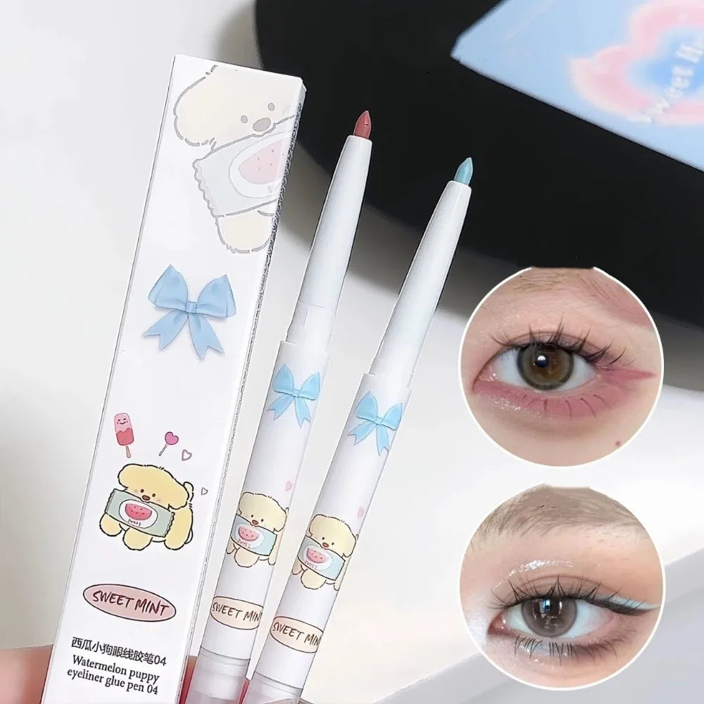 Glitter Eyeshadow Eyeliner Gel Pen – Waterproof Tea Brown