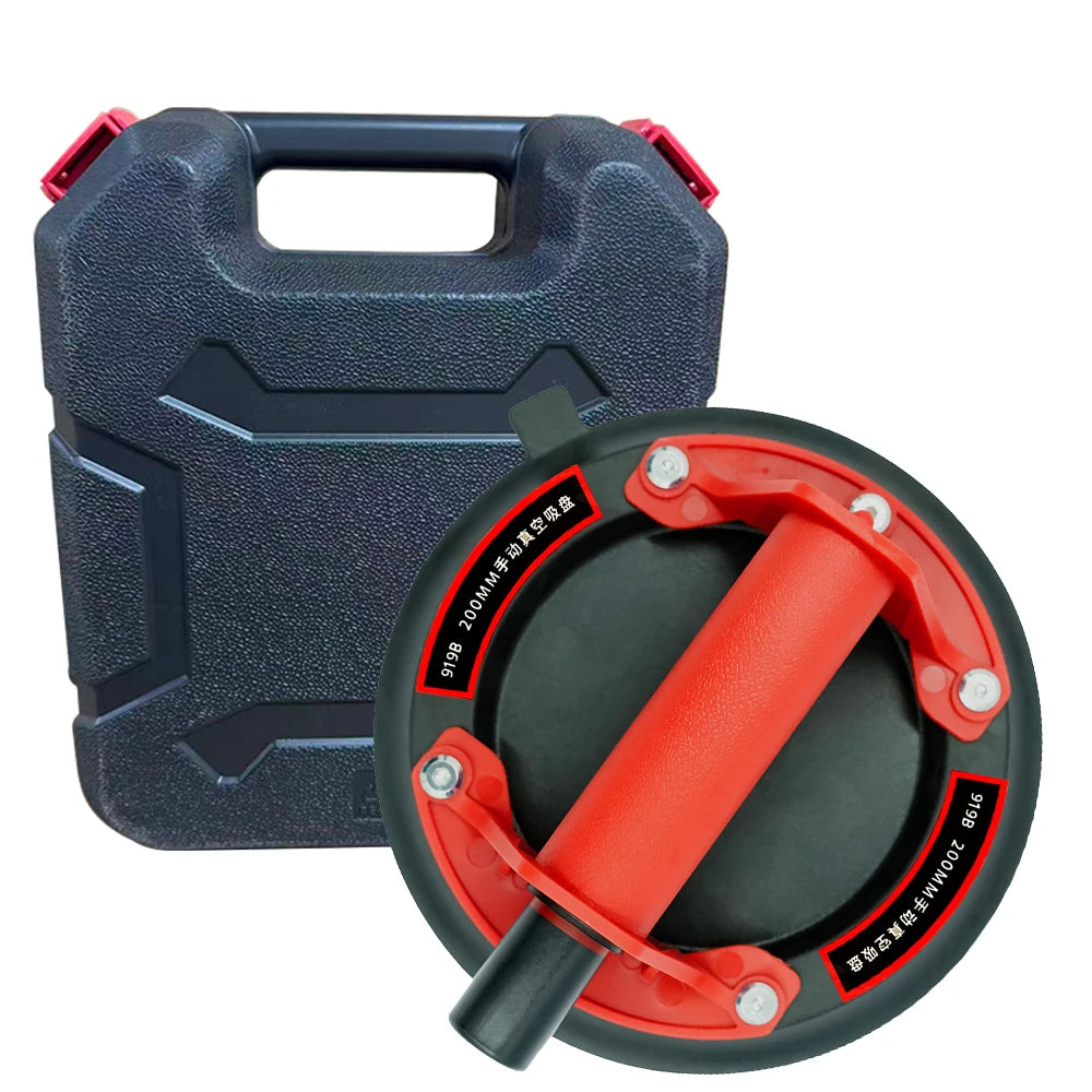 Heavy Duty 8" Vacuum Suction Cup Hand Air Pump Thickened Rubber for Glass Marble Tile Handling Peaceful Pleasures Health and Wellness 1pc red