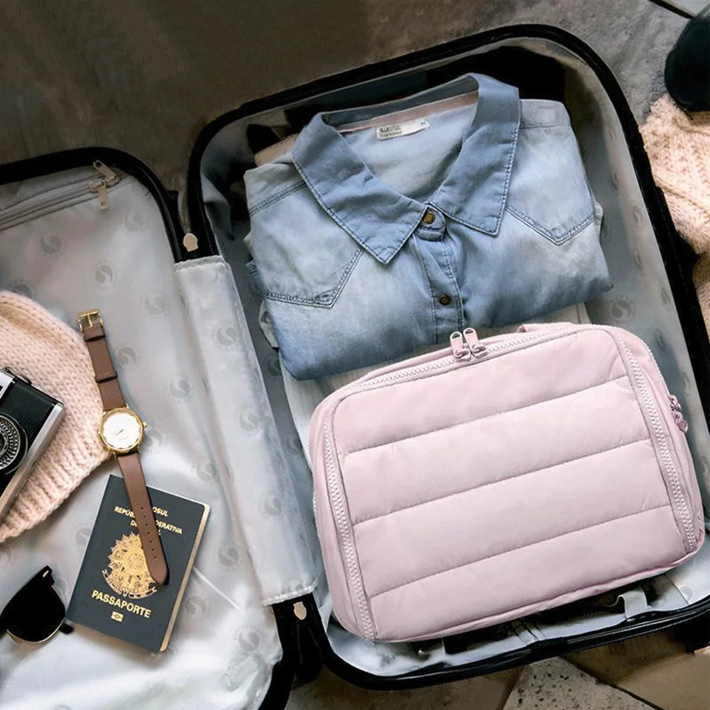 Large Waterproof Toiletry Bag | Travel Cosmetic Organizer Travel Toiletry Bag Peaceful Pleasures Health and Wellness
