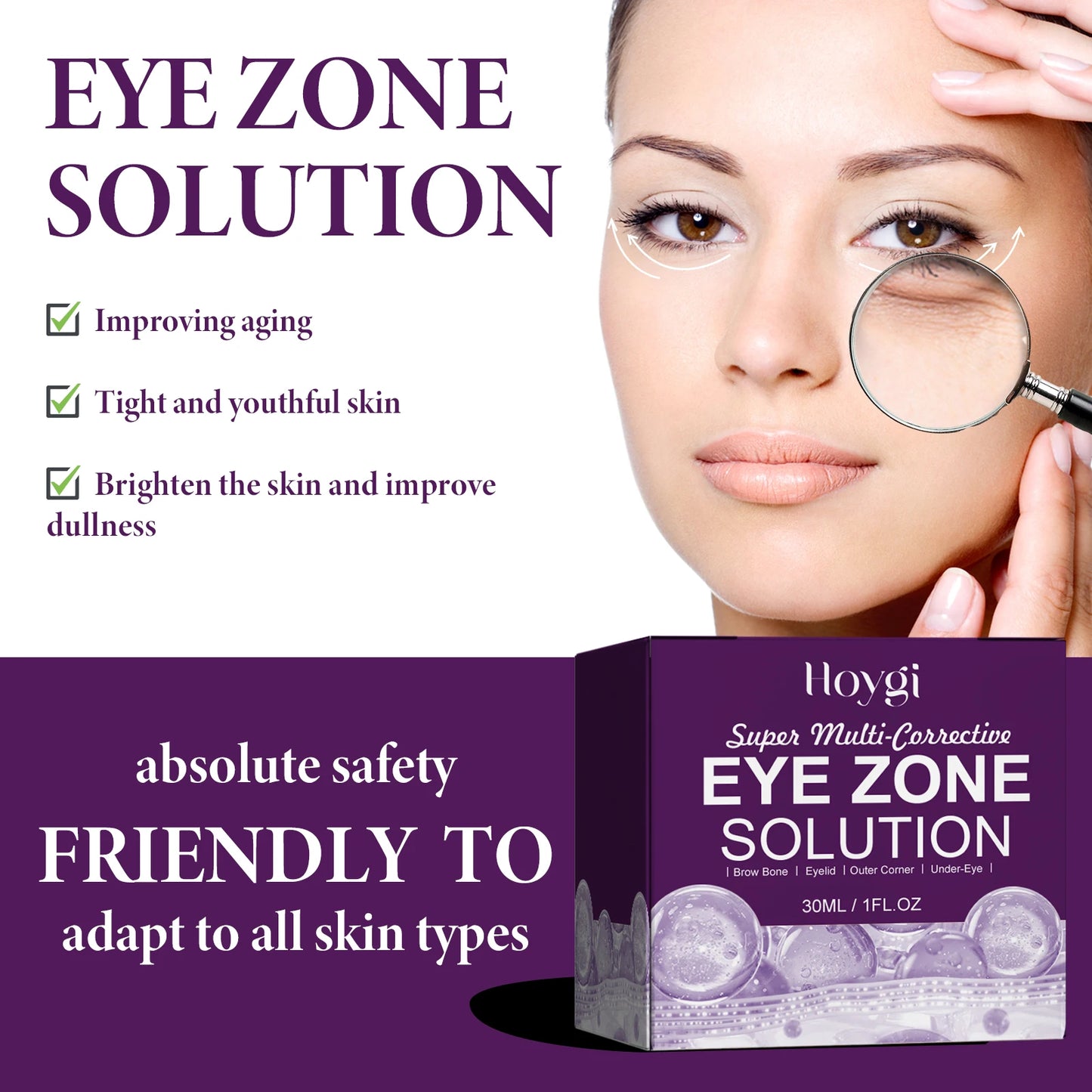 Hoygi Eye Cream – Bags, Dark Circles, Puffiness & Wrinkles 30ml