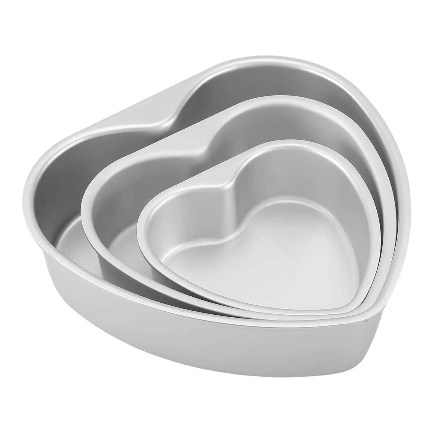Heart Shaped Cake Pan Removable Bottom | 6/8/10 Inch Aluminum