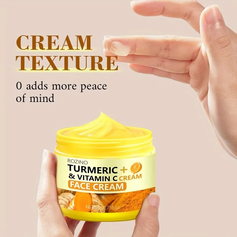 Turmeric & Vitamin C Face Cream – Moisturizing & Firming Peaceful Pleasures Health and Wellness