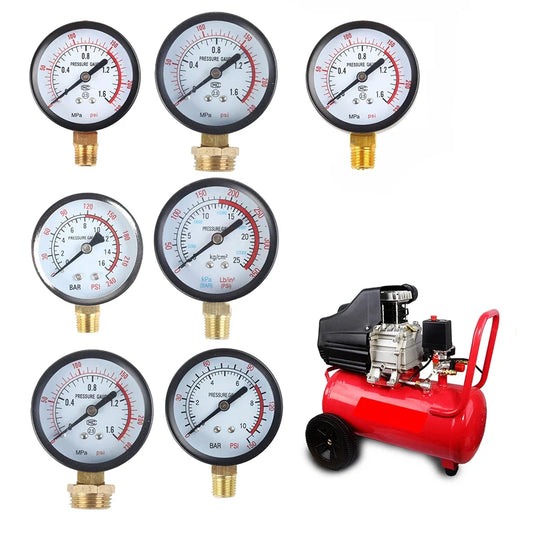 Y60 Pressure Gauge 0–230PSI G1/4 – Air, Water & Fluid Pressure Gauge Oasis Select