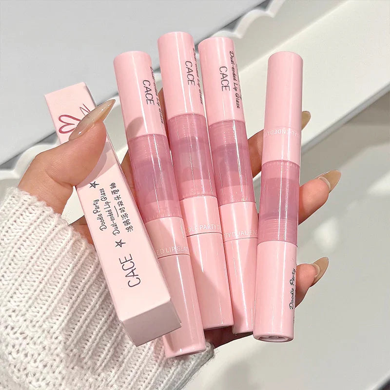 CACE Double-Ended Matte Velvet Lip Glaze & Tint Lipstick