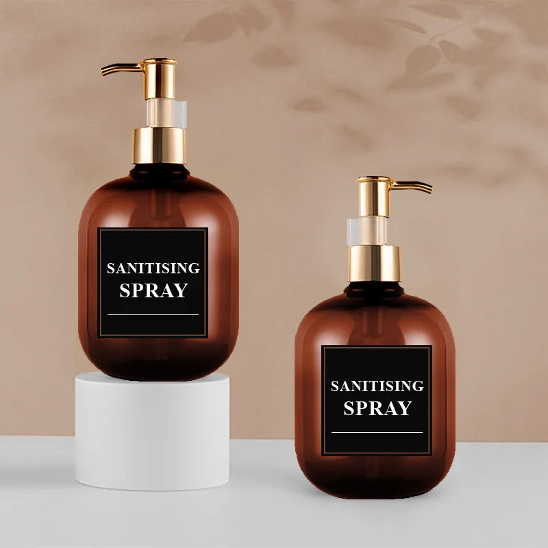 3-Pack 500ml Pump Dispenser Bottles – Soap, Shampoo & Body Wash