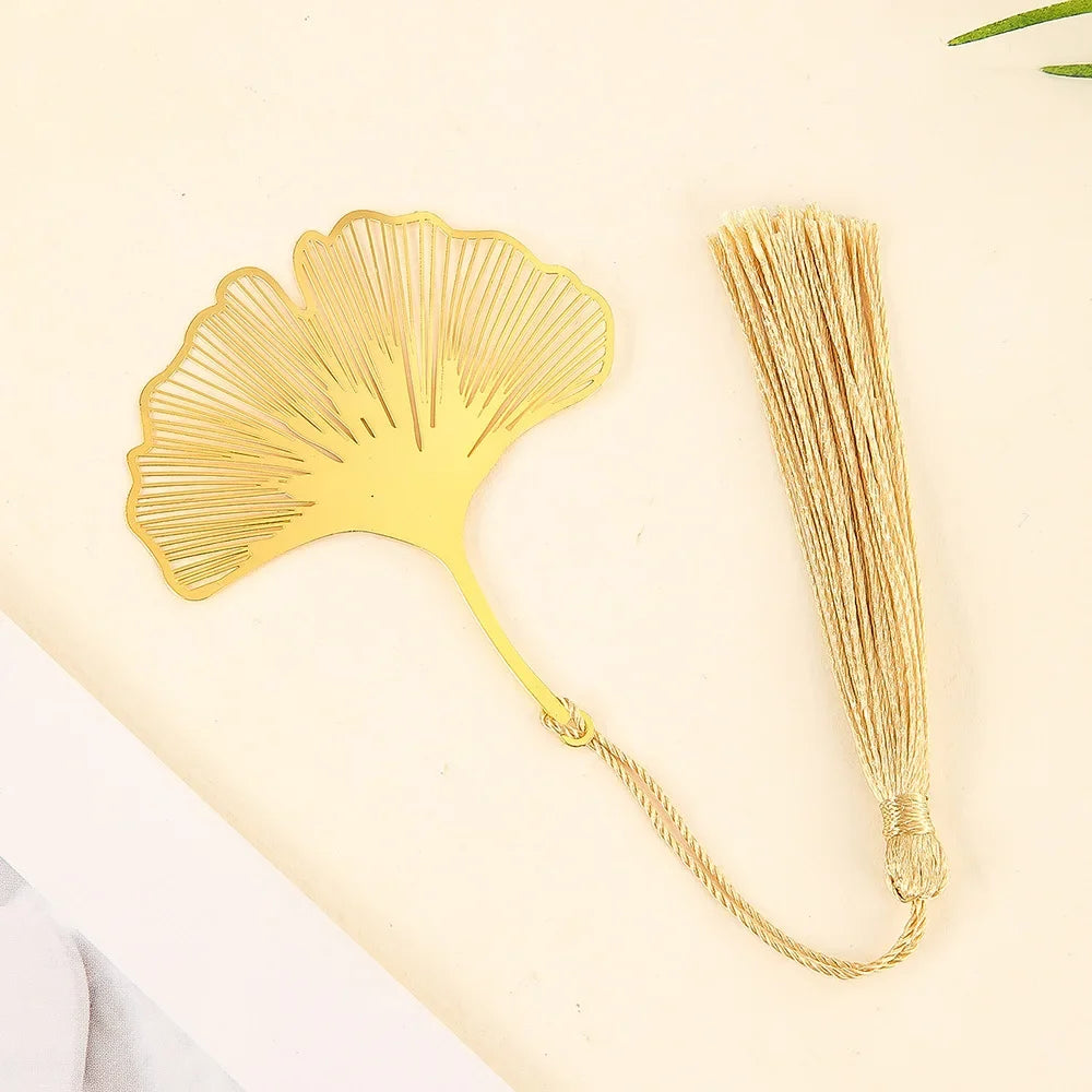 Leaf Vein Office Chinese Style Retro Book Clip Book Holder Page Clip Bookmark Leaf Bookmark Hollow Book Mark Metal Bookmarks Peaceful Pleasures Health and Wellness type5