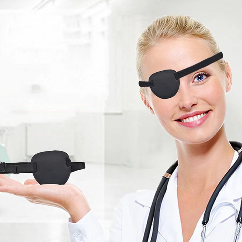 1 Pcs Eye Patch Eye Patches For Adults Adjustable Soft Amblyopia Lazy Eye Patches For Left Or Right Eyes, For Adults And Kids Peaceful Pleasures Health and Wellness