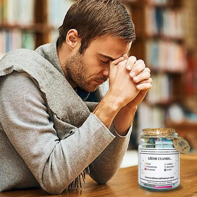 Bible Verse Jar Spanish Scripture Prayer Christian Scripture Prayer Positive Thinking Emotional Support Scripture Prayer Peaceful Pleasures Health and Wellness